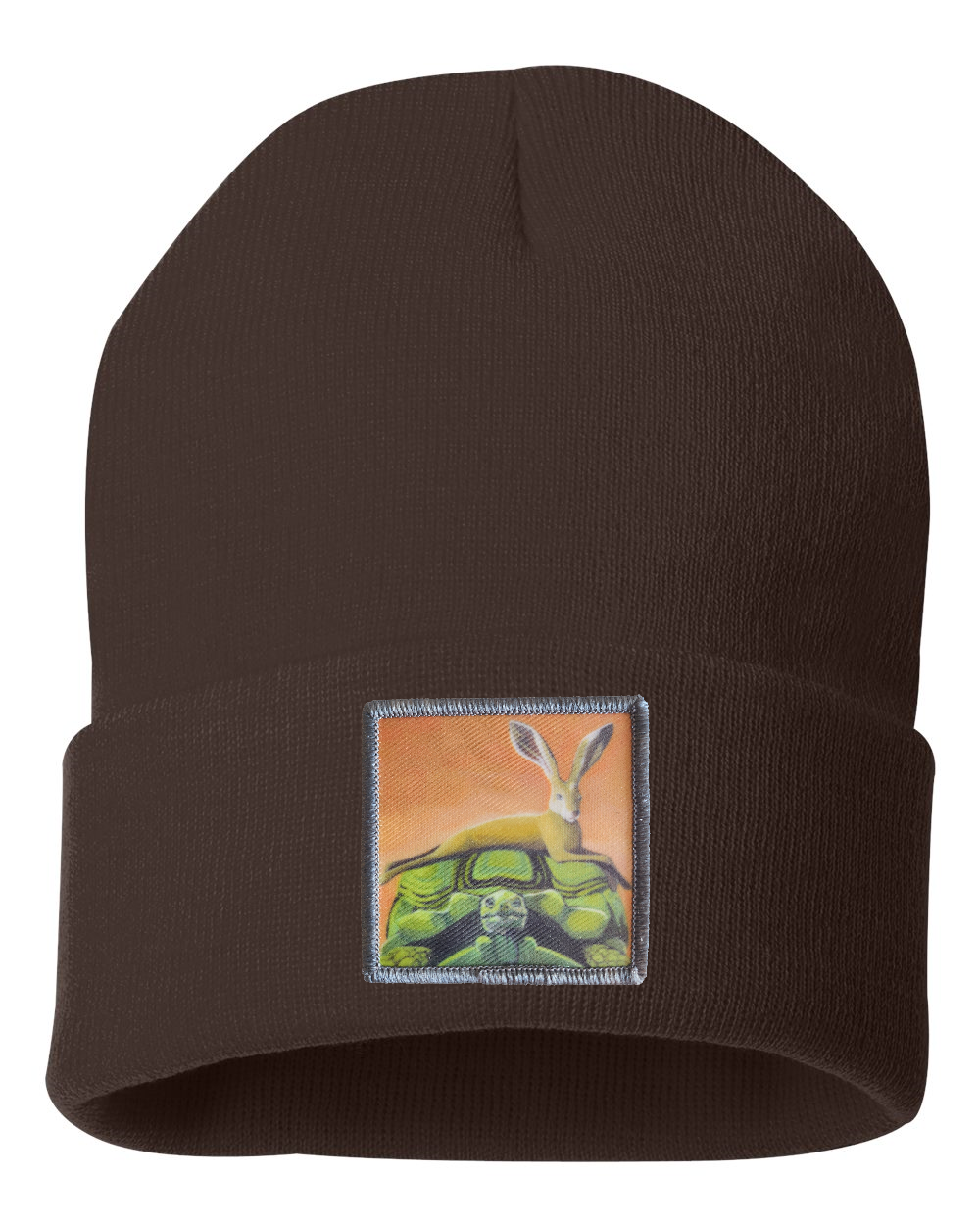 The Tortoise By a Hare Beanie Hats FlynHats Brown  