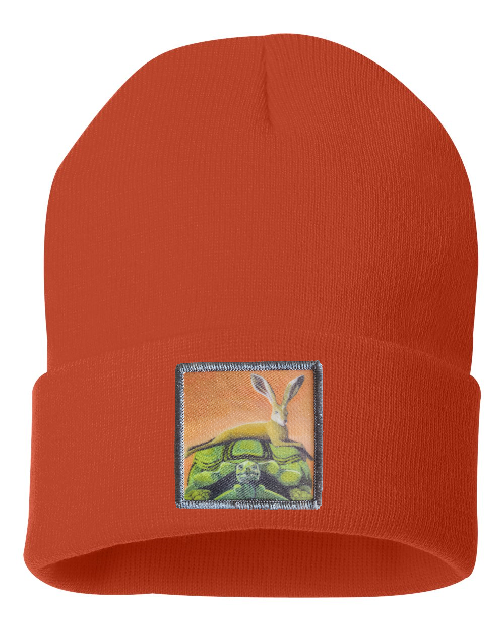 The Tortoise By a Hare Beanie Hats FlynHats Burnt Orange  