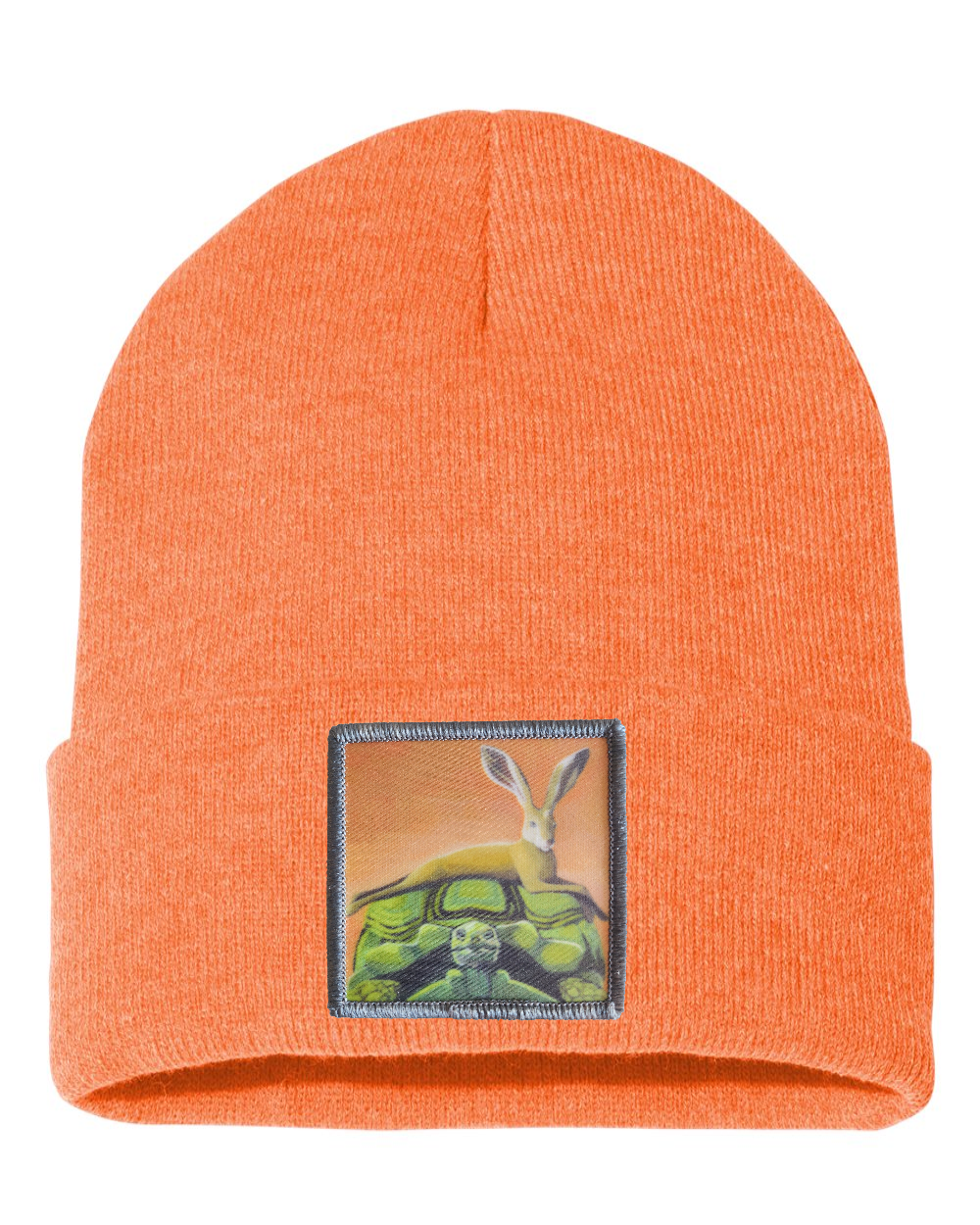 The Tortoise By a Hare Beanie Hats FlynHats Heather Orange  