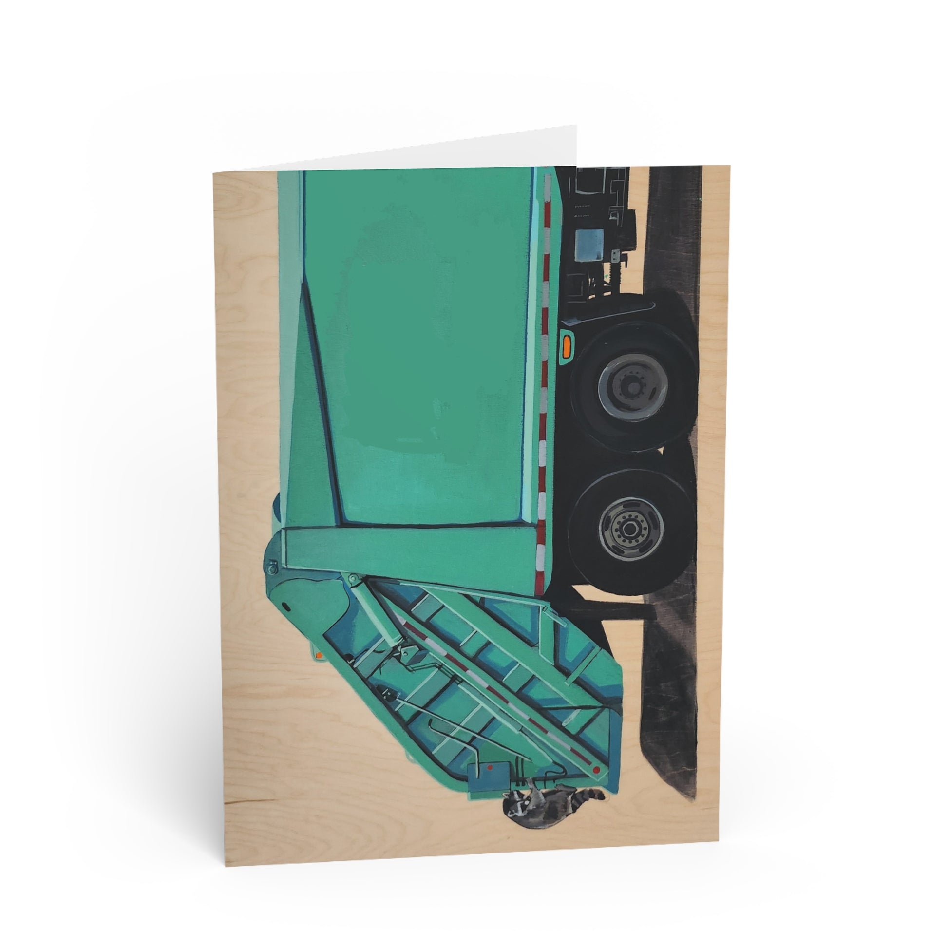 Trash Bandit Greeting Card Flyn_Costello_Art