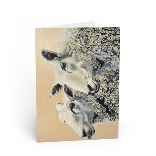 Two Sheep Greeting Card Flyn_Costello_Art