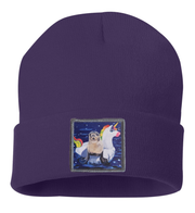 Unicorn Drifter Seal Beanie Hats Flyn Costello Purple  