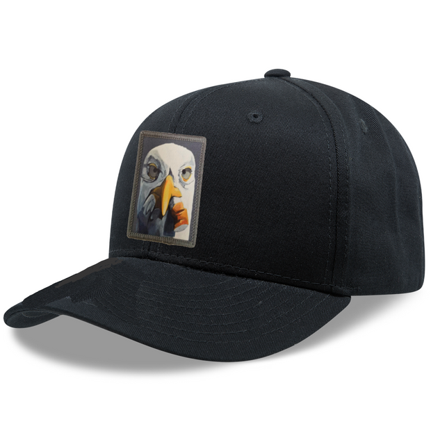 6 Panel Base Ball Cap Hats FlynHats Seagull With Cig  