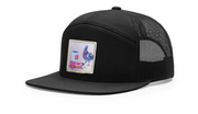 Black Seven Panel Hats Flyn Costello Pigeons Run On Donuts  