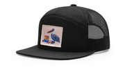 Black Seven Panel Hats Flyn Costello Gone Fishin'  