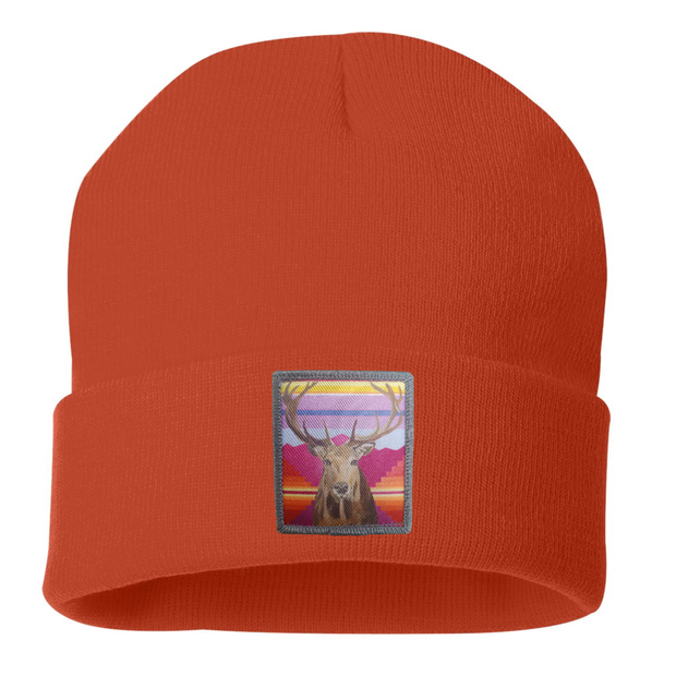 Elk Beanie Hats Flyn Costello Burnt Orange  