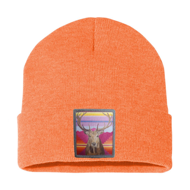 Elk Beanie Hats Flyn Costello Heather Orange  