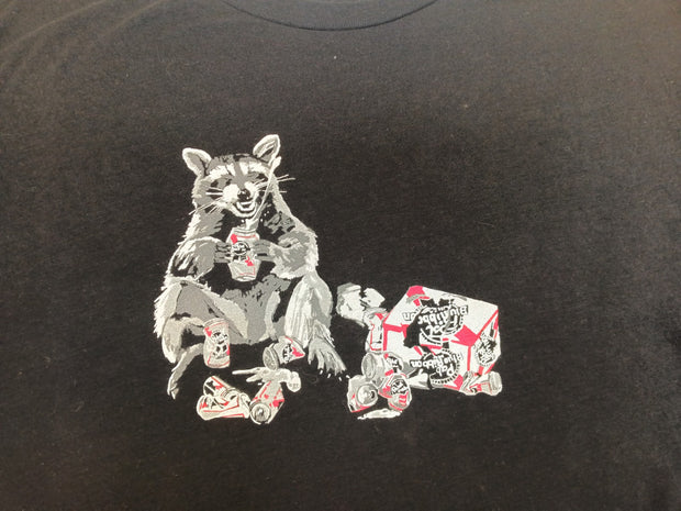 Beer Bandit Raccoon T-Shirt T-Shirts Flyn Costello   