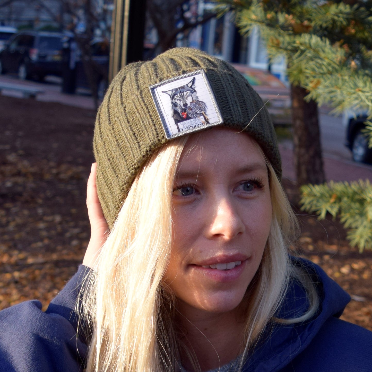 Olive Sustainable Cable Knit Hats Flyn Costello   