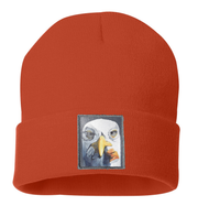 Seagull with Cig Beanie Hats Flyn Costello Burnt Orange  