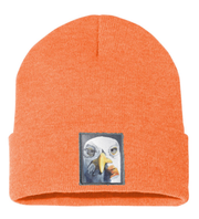 Seagull with Cig Beanie Hats Flyn Costello Heather Orange  