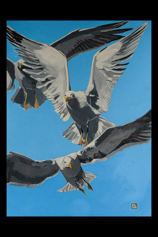 Flock Of Seagulls Print Prints FlynHats   