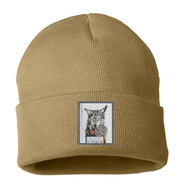 The Usual Suspects: Wolf Beanie Hats Flyn Costello Camel  