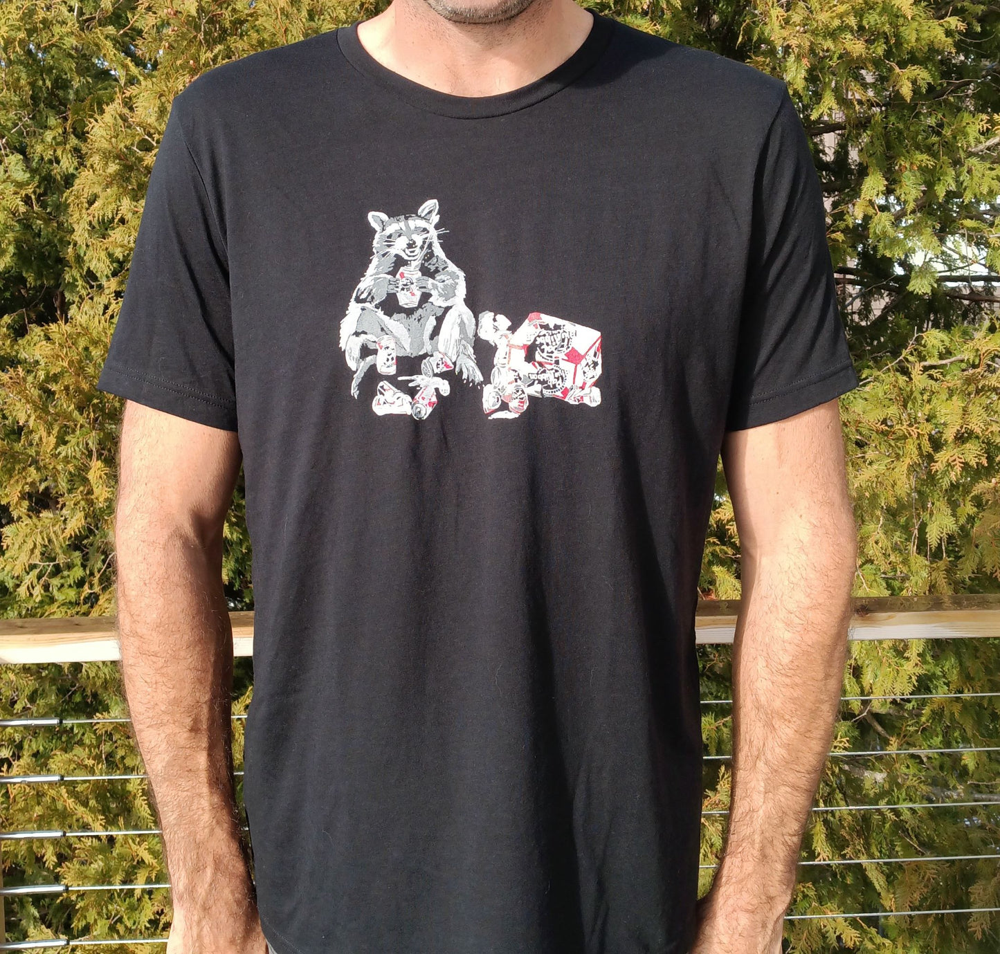 Beer Bandit Raccoon T-Shirt T-Shirts Flyn Costello   