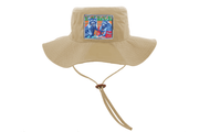 Khaki Bucket Hat with Drawstring Hats Flyn Costello Junkfood Bandits  
