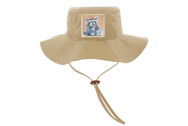 Khaki Bucket Hat with Drawstring Hats Flyn Costello Beer Bandit  