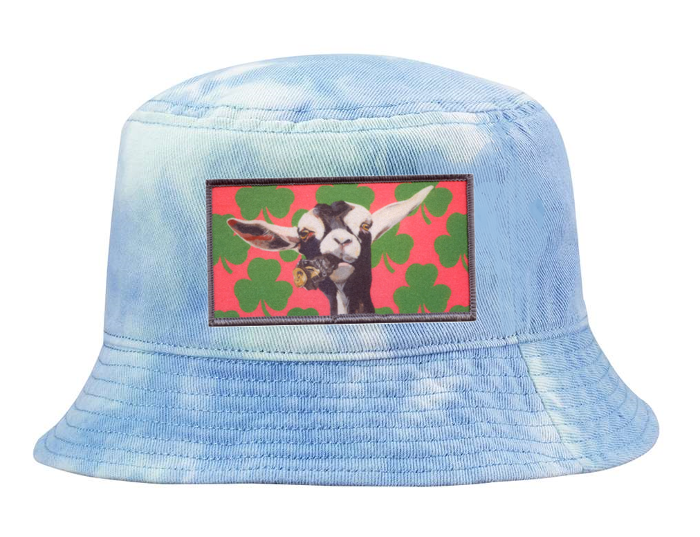 Tie Dyed Bucket- Blue Hats Flyn Costello Can Crusher  