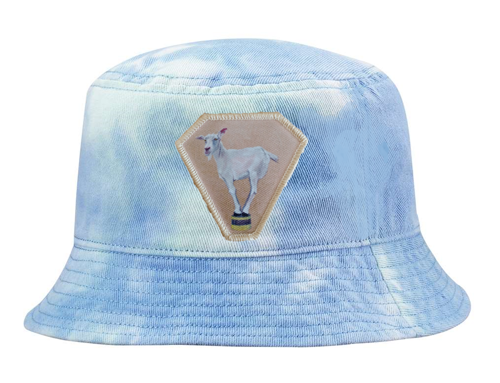 Tie Dyed Bucket- Blue Hats Flyn Costello Diamond Goat  