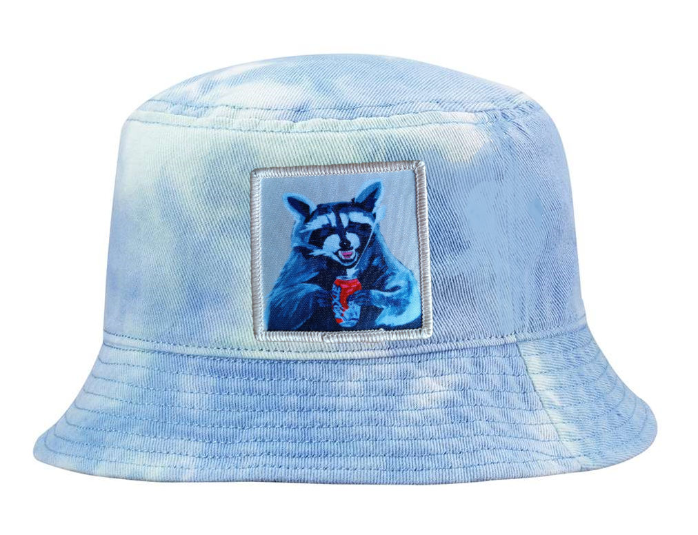 Tie Dyed Bucket- Blue Hats Flyn Costello Camp Crasher  