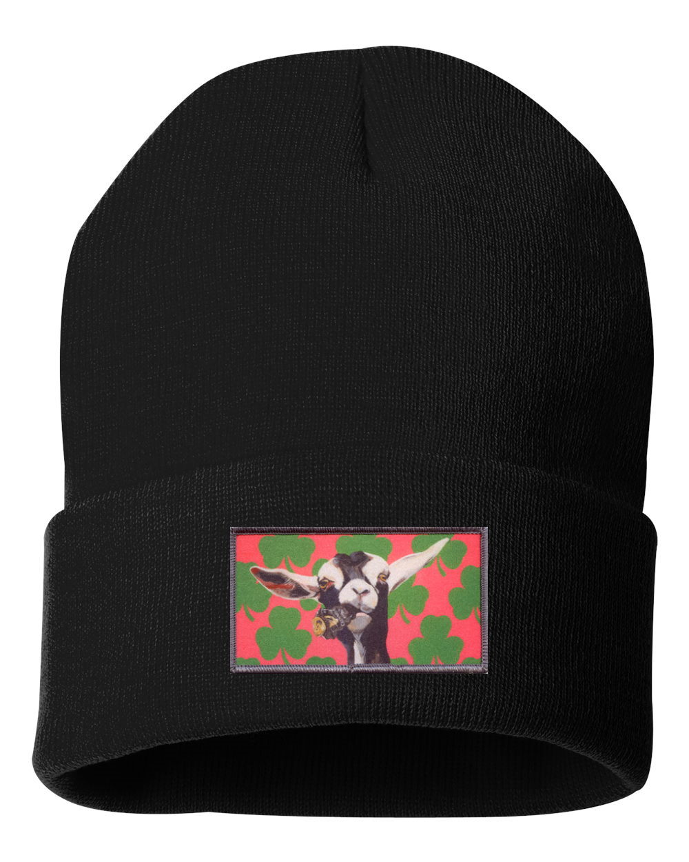 Can Crusher Goat Beanie Hats FlynHats Black  