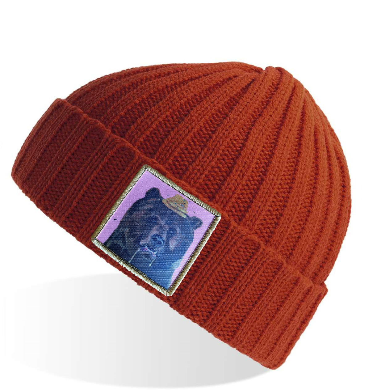 Rusty Sustainable Cable Knit Beanie Hats Flyn Costello Owl  