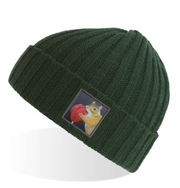 Green Sustainable Cable Knit Hats Flyn Costello Lolly  