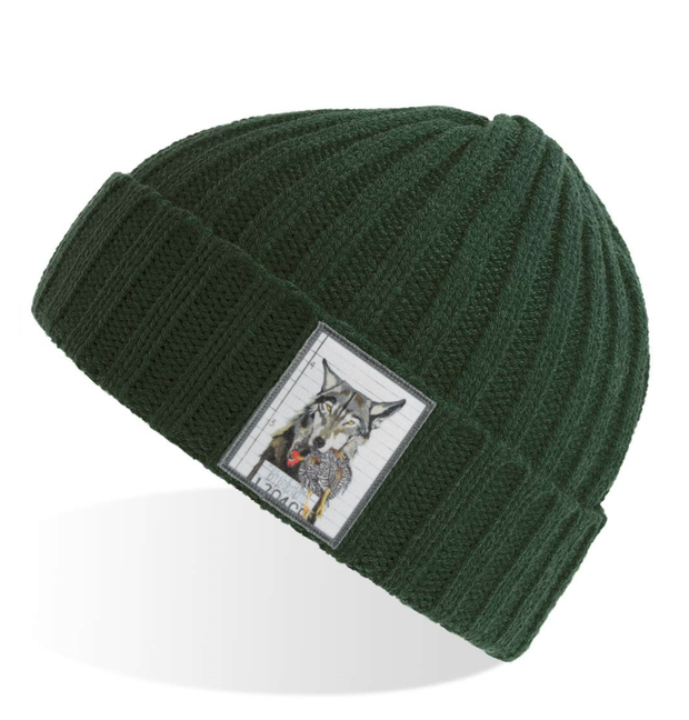 Green Sustainable Cable Knit Hats Flyn Costello The Usual Suspects: Wolf  