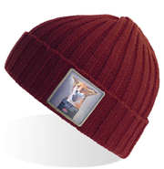 Maroon Sustainable Cable Knit Hats Flyn Costello The Usual Suspect: Fox  