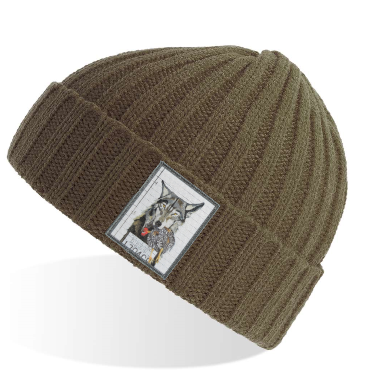 Olive Sustainable Cable Knit Hats Flyn Costello The Usual Suspects: Wolf  