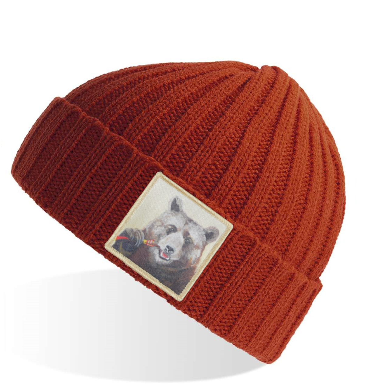 Rusty Sustainable Cable Knit Beanie Hats Flyn Costello Slim JImmy  