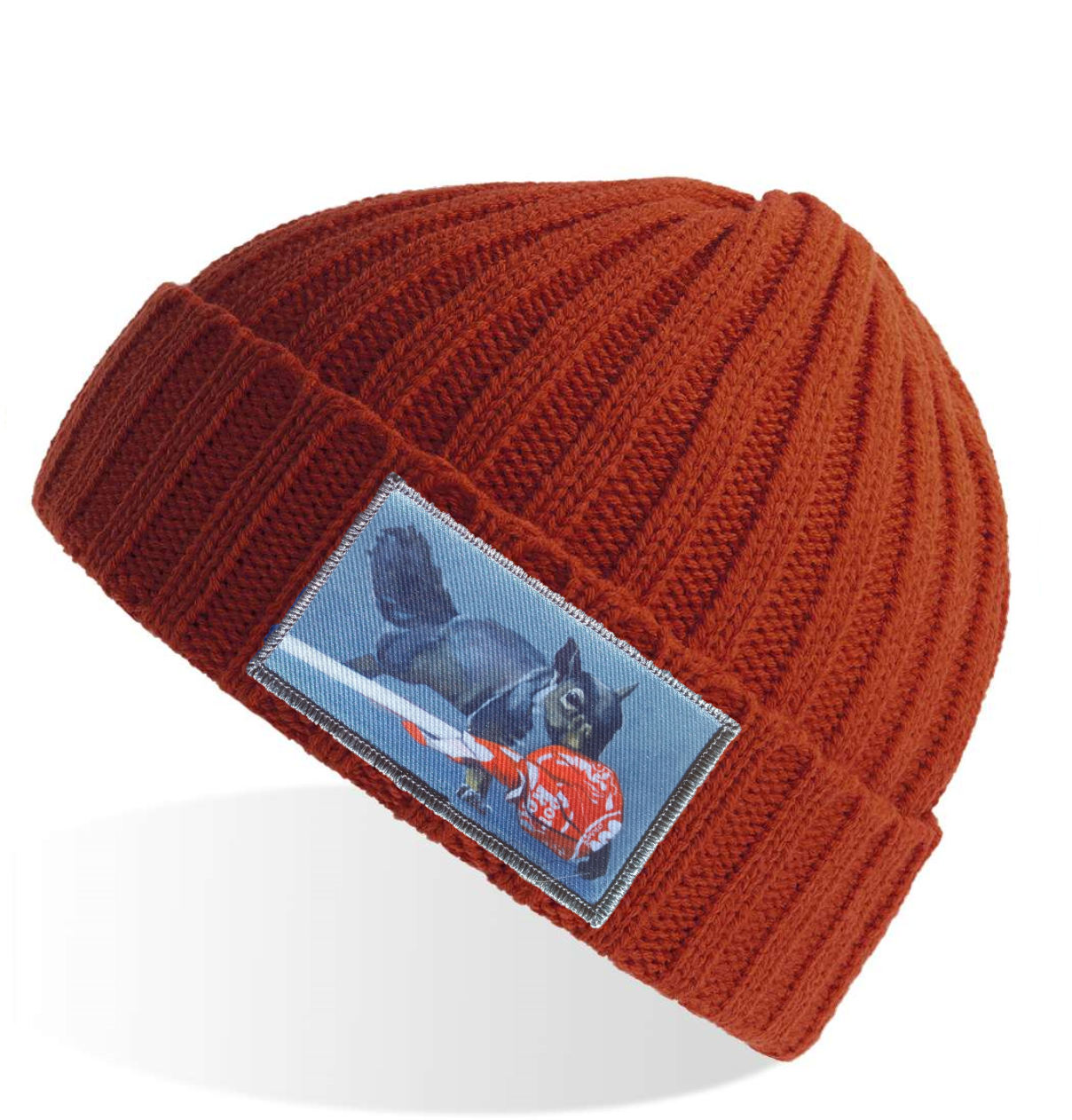 Rusty Sustainable Cable Knit Beanie Hats Flyn Costello Secret Stash  
