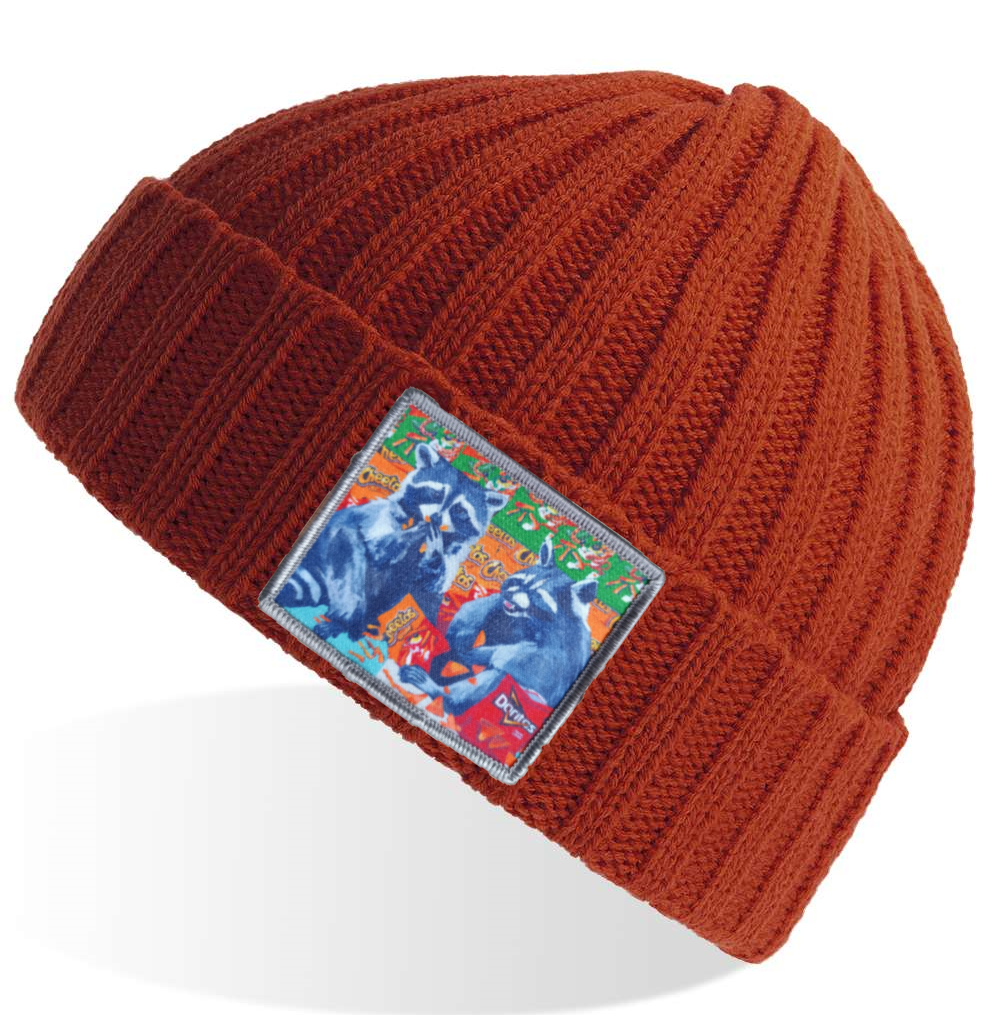 Rusty Sustainable Cable Knit Beanie Hats Flyn Costello   