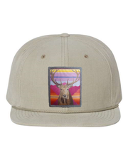 Tan Corduroy Flat Bill Trucker Hats Flyn Costello Elk  