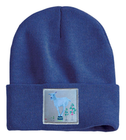 The Discoverer Goat Beanie Hats Flyn Costello Heather Blue  