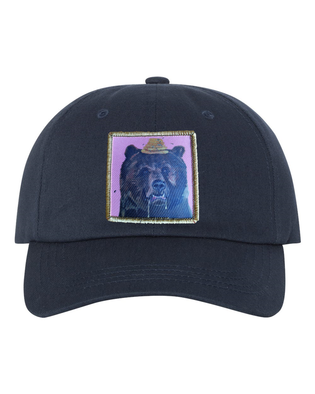 Eco-Washed Dad Hat Hats FlynHats Honey Bear  