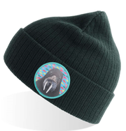 Green Sustainable Rib Knit Hats Flyn Costello Walrus  