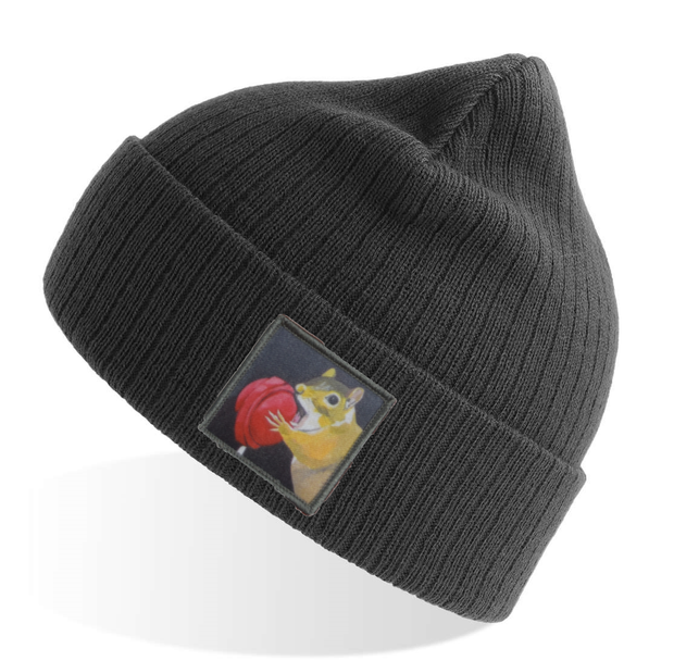 Grey Sustainable Rib Knit Hats Flyn Costello   