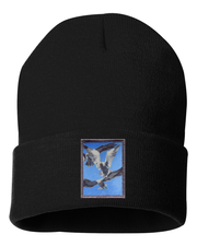 Flock Of Seagulls Beanie Hats FlynHats Black  