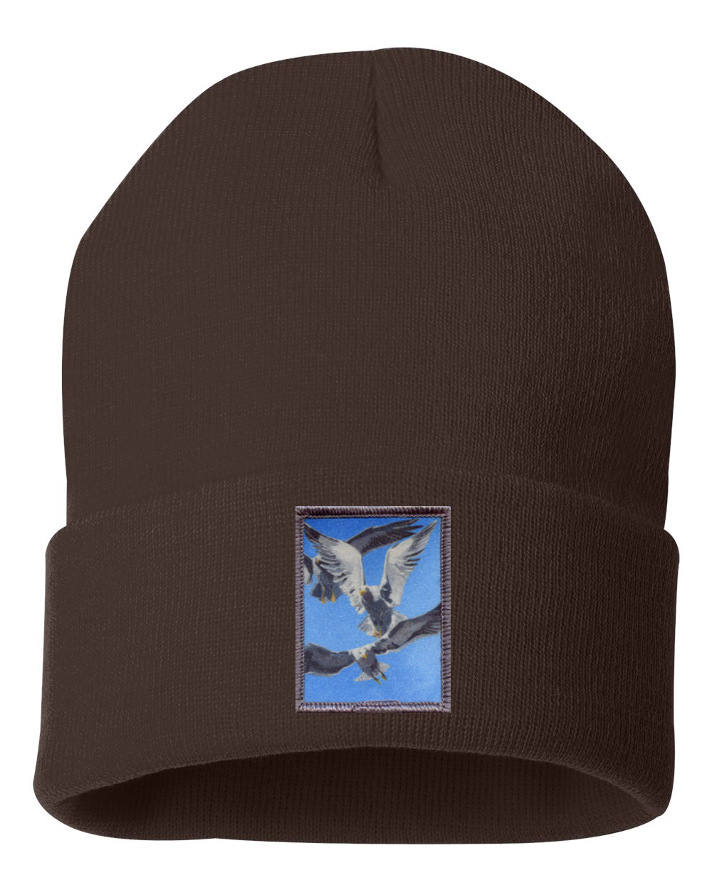 Flock Of Seagulls Beanie Hats FlynHats Brown  
