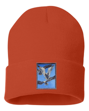 Flock Of Seagulls Beanie Hats FlynHats Burnt Orange  