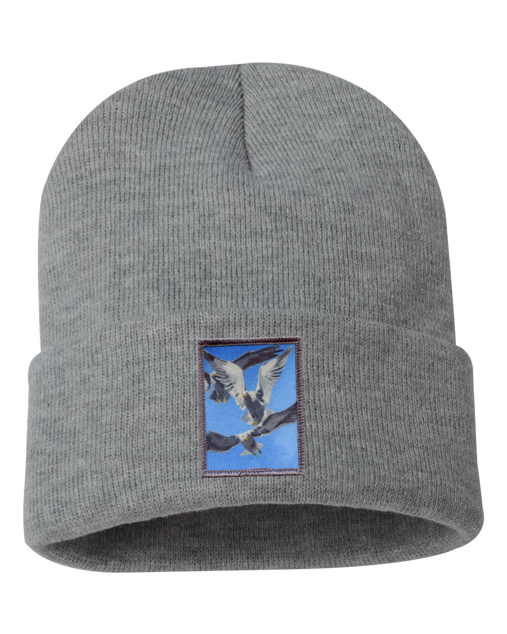 Flock Of Seagulls Beanie Hats FlynHats Grey  