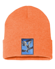 Flock Of Seagulls Beanie Hats FlynHats Heather Orange  
