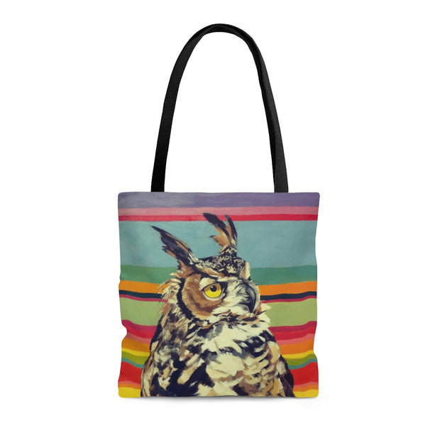 Rainbow Gaia Owl Tote Bag tote bag Flyn Costello   