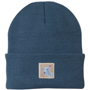 Goat Beanie Hats Flyn Costello Dusty Blue  
