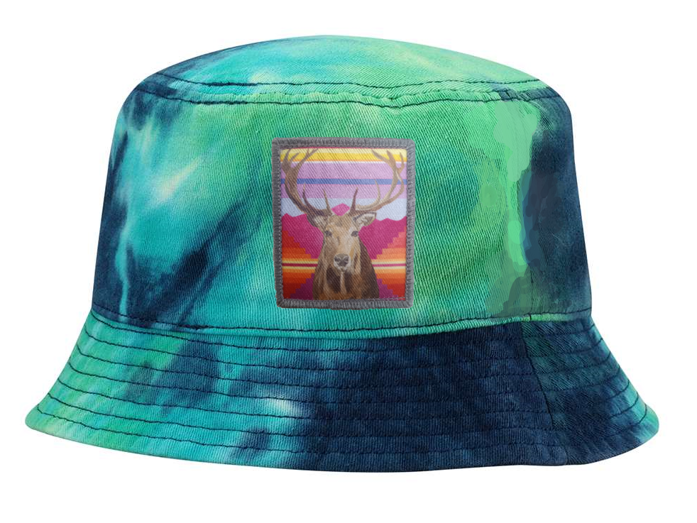 Tye Dyed Bucket - Green  Flyn Costello Elk  