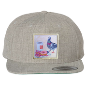 Wool Blend Heather Grey Hats Flyn Costello Pigeons Run On Donuts  