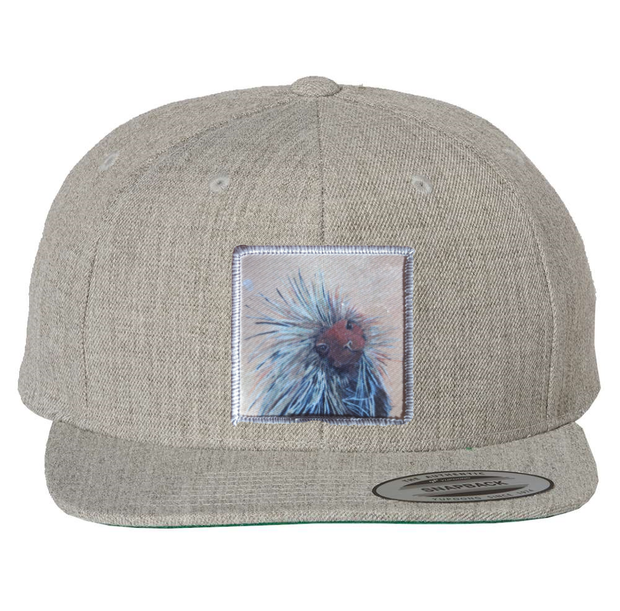 Wool Blend Heather Grey Hats Flyn Costello Porcupine  