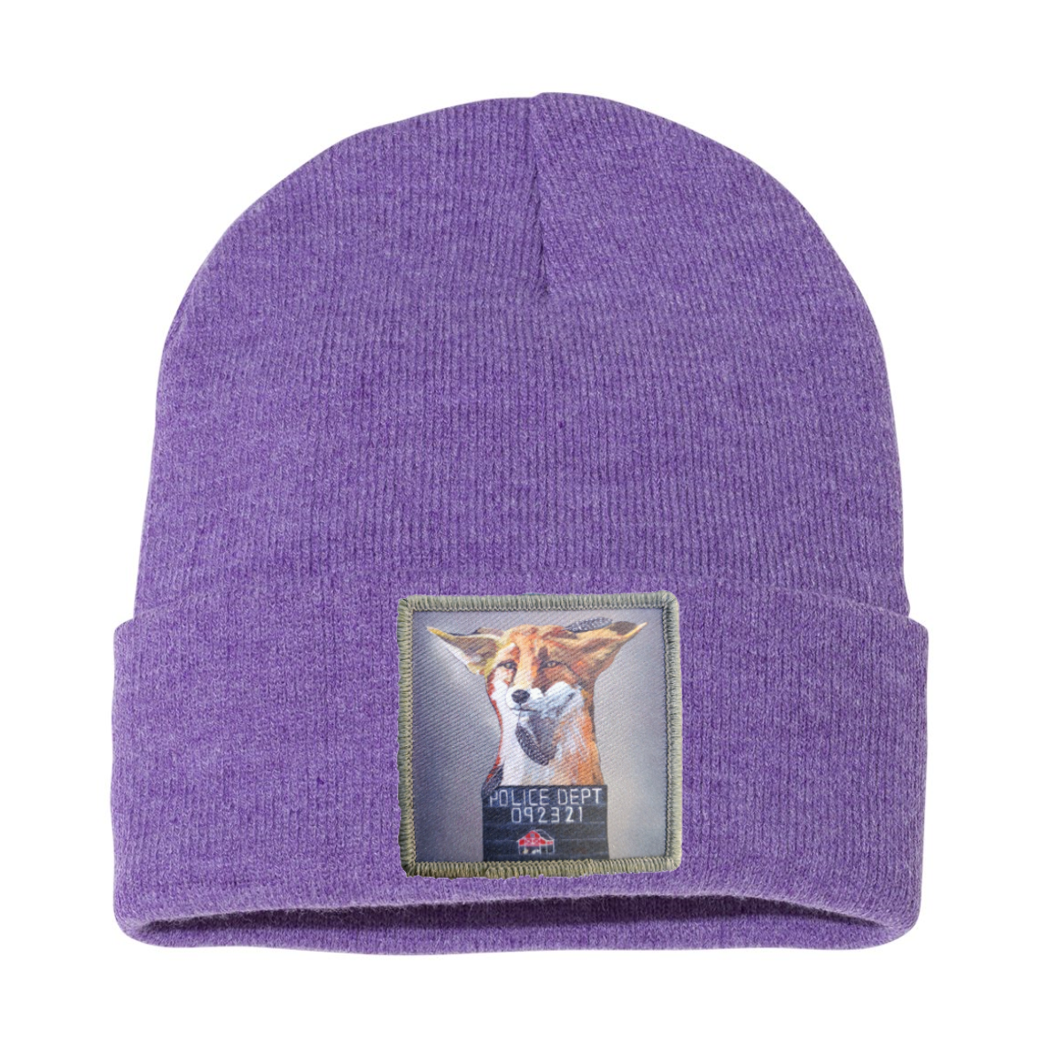Fox Beanie Hats Flyn Costello Heather Purple  