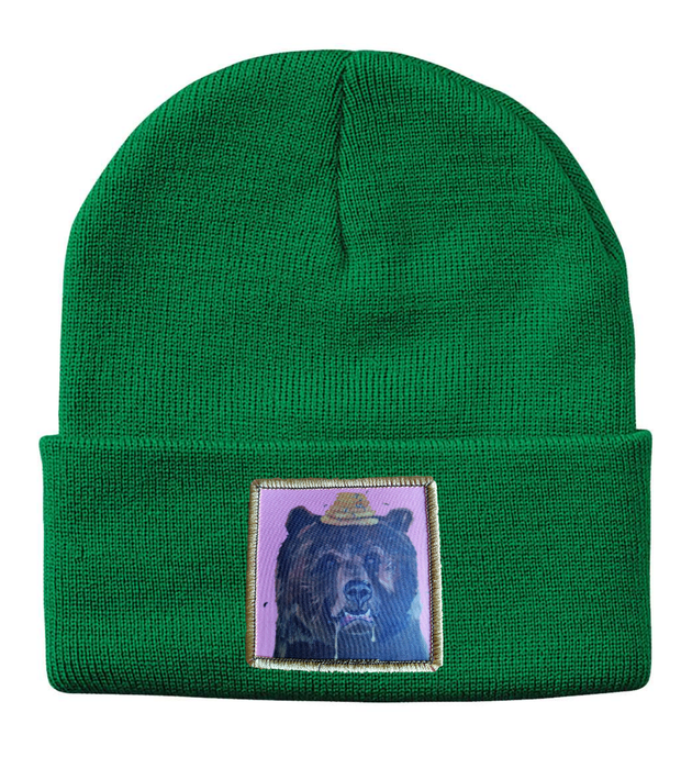 Honey Bear Beanie Hats Flyn Costello Kelley Green  