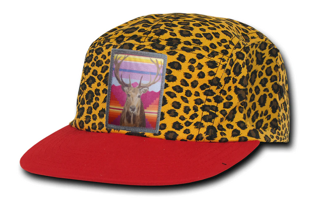 Leopard Camper Cap Hats FlynHats Elk  